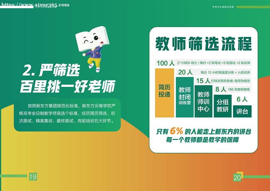 昆明新东方艺考文化课招生简章