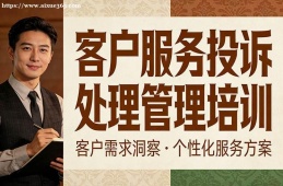 石家庄客户服务投诉处理管理培训